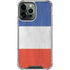 French Flag Distressed iPhone 14 Pro Max Clear Case